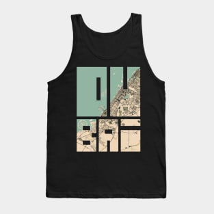 Dubai, UAE City Map Typography - Vintage Tank Top